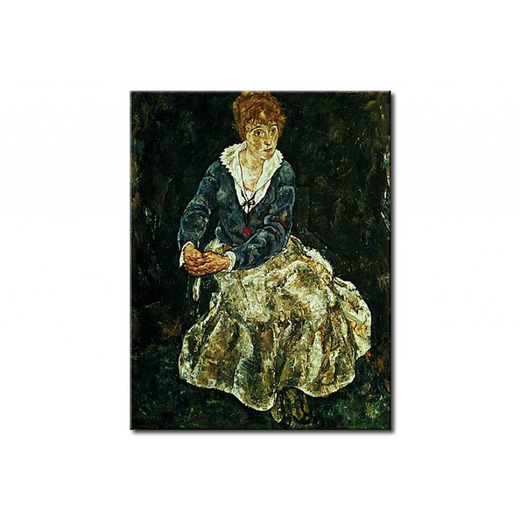Schilderij  Egon Schiele: The Artist's Wife Seated