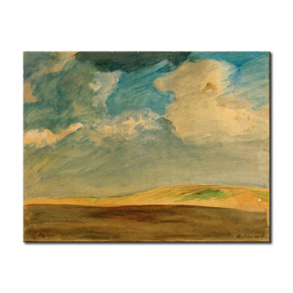Schilderij  August Macke: Kanderner Landschaft