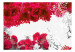 Wall Mural Colors of Spring: Red - Contrasting Abstraction with Flowers and Butterflies 60747 additionalThumb 1