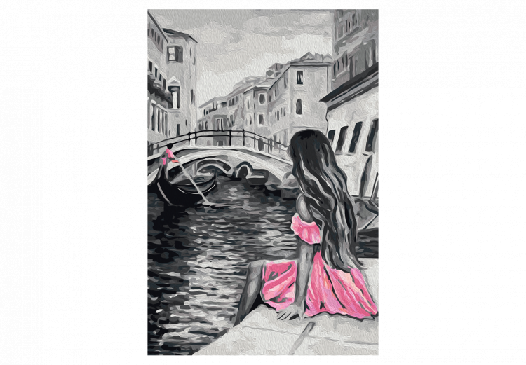 Cuadro para pintar por números Venecia (chica del vestido rosa) 107157 additionalImage 7