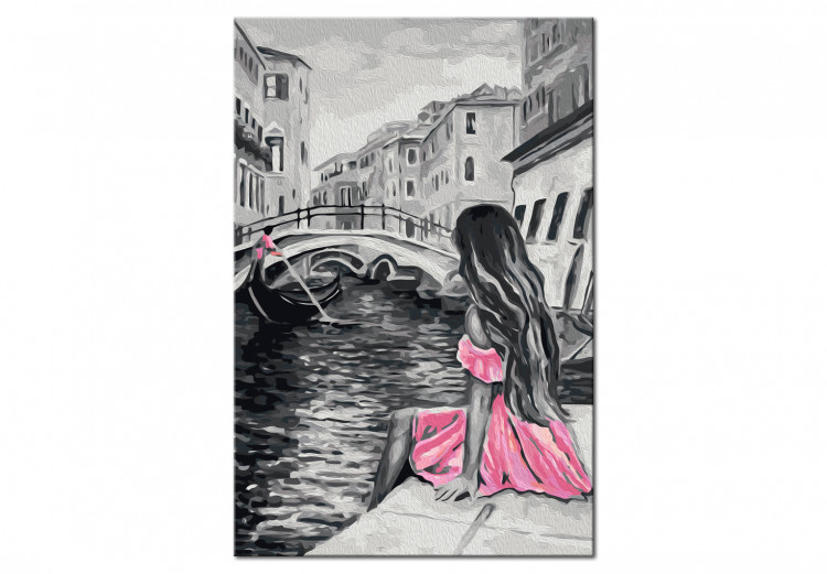 Wandbild zum Ausmalen Venedig (Mädchen in einem rosa Kleid) 107157 additionalImage 6