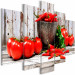 Wandbild Red Vegetables (5 Parts) Wood Wide 107957 additionalThumb 2