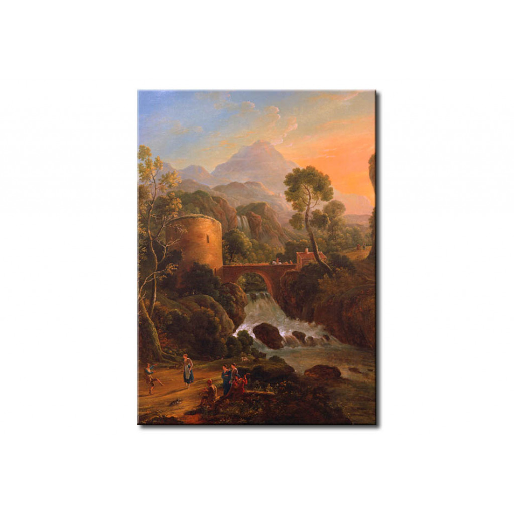Schilderij  Jacob Philipp Hackert: Italian Landscape