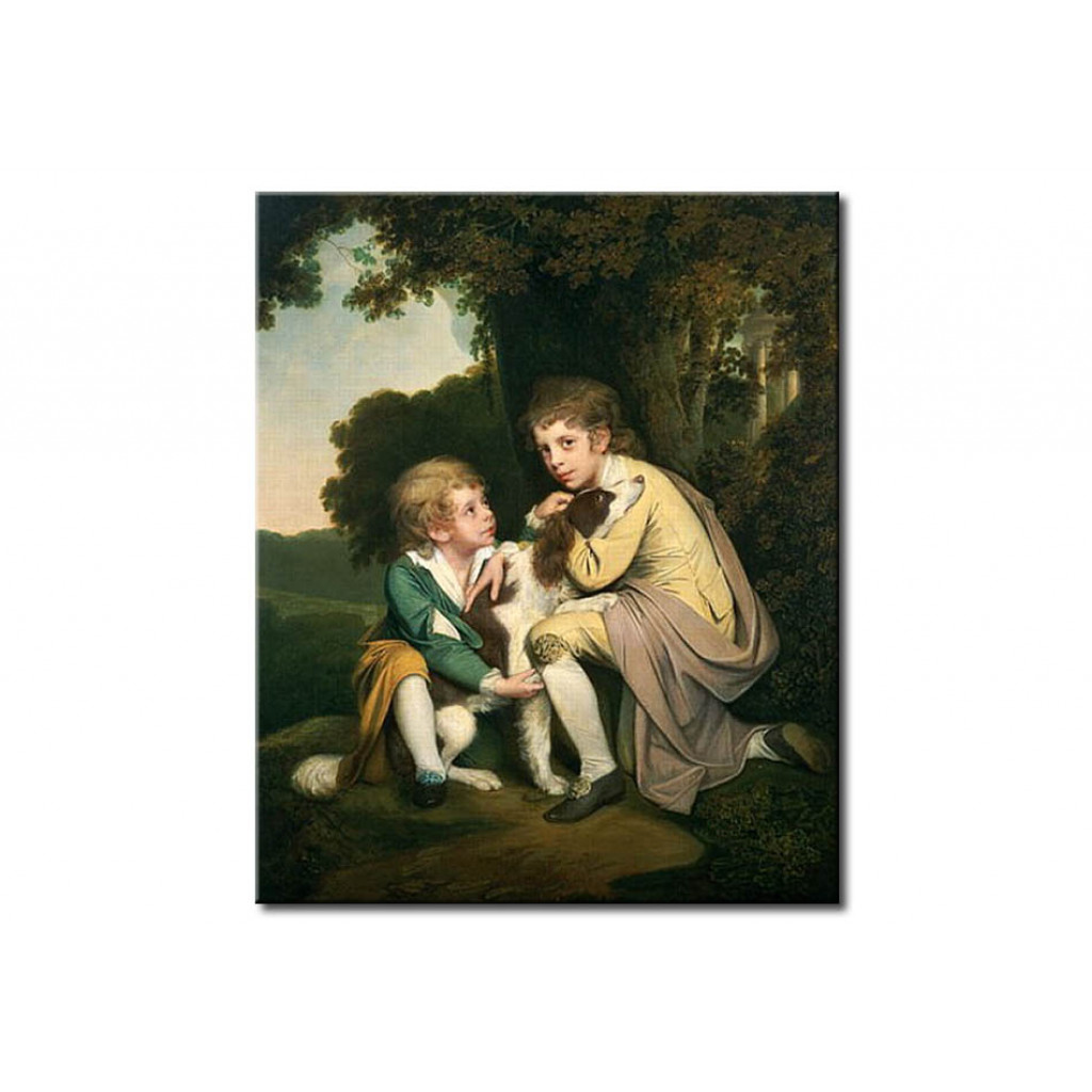 Schilderij  Joseph Wright Of Derby: Thomas And Joseph Pickford As Children