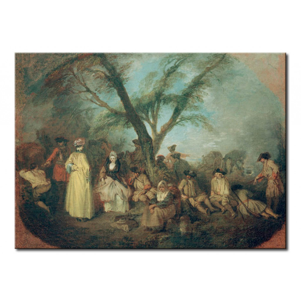 Schilderij  Antoine Watteau: The Rest