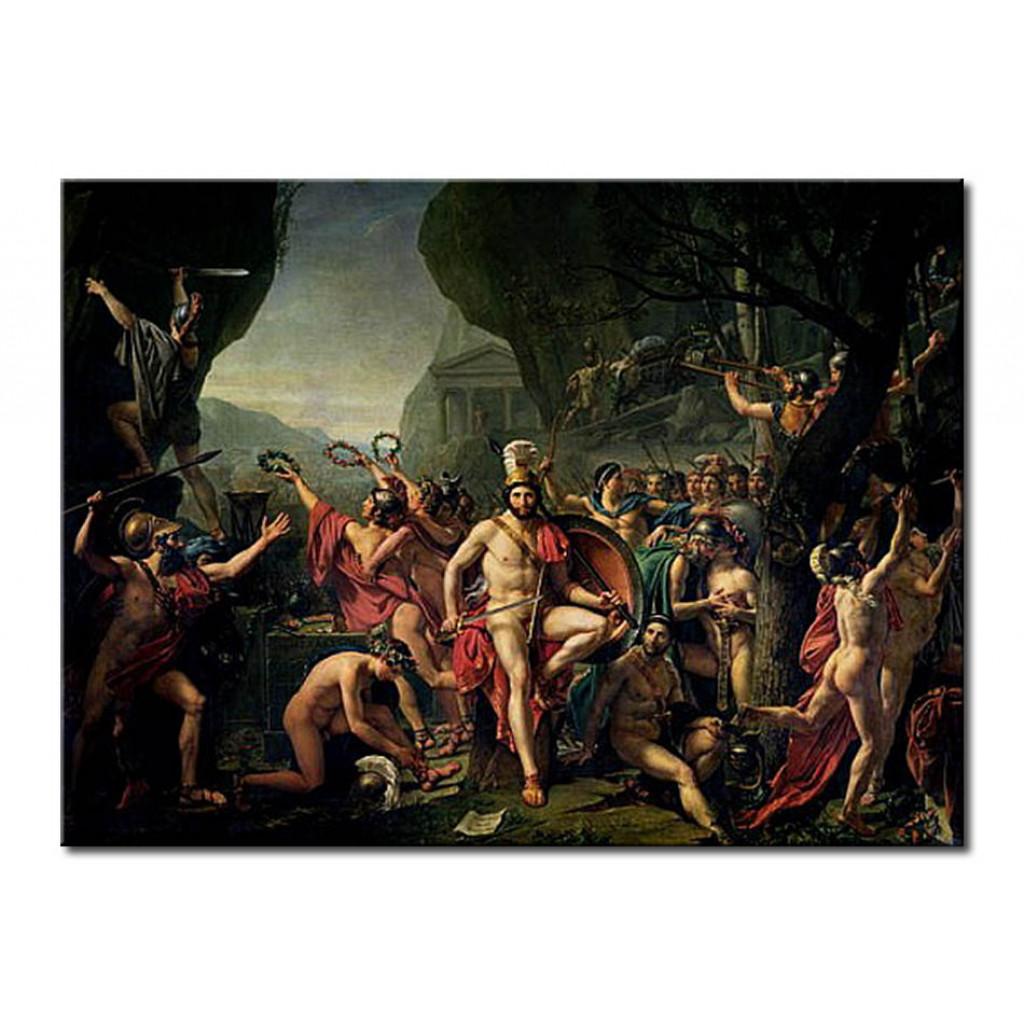 Schilderij  Jacques-Louis David: Leonidas At Thermopylae