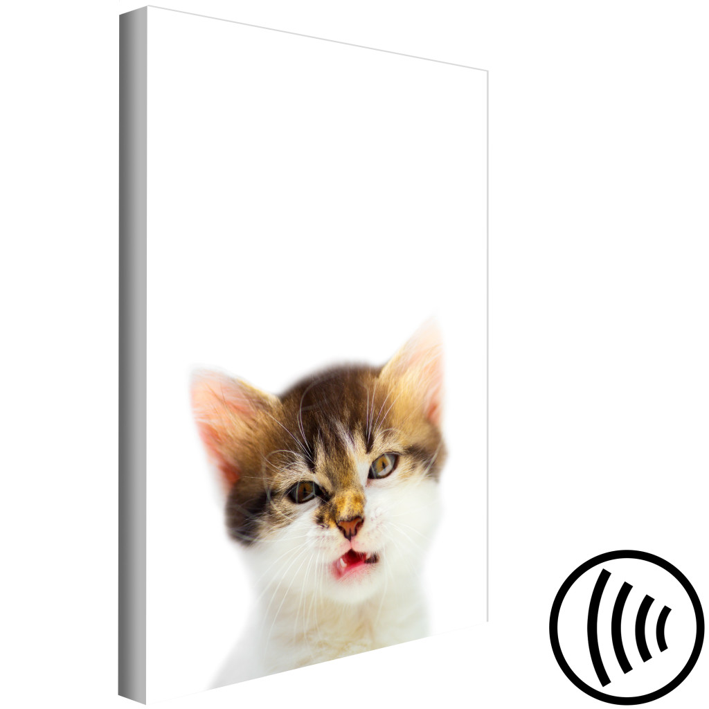 Schilderij  Katten: Kattenstijl (1-delig) - Huisdier Met Een Vleugje Wildheid In Het Frame