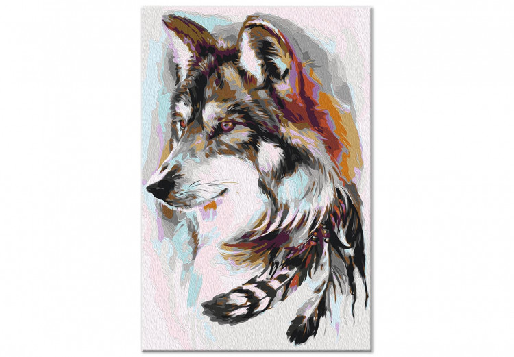 Tableau à peindre soi-même Indigenous Wolf 138157 additionalImage 4