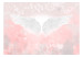 Carta da parati moderna Angel Wings and Feathers - Heavenly Theme in Pink Clouds 145257 additionalThumb 1