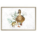 Wall Poster The Family of Ducks - Cute Painted Animals and Plants on the Background With Splashes 145757 additionalThumb 23