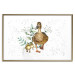 Wall Poster The Family of Ducks - Cute Painted Animals and Plants on the Background With Splashes 145757 additionalThumb 26