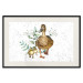 Wall Poster The Family of Ducks - Cute Painted Animals and Plants on the Background With Splashes 145757 additionalThumb 27