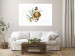 Wall Poster The Family of Ducks - Cute Painted Animals and Plants on the Background With Splashes 145757 additionalThumb 11