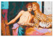 Obraz do malowania po numerach Fantazja Khnopfaa - spotkanie młodego mężczyzny i kobiety-kot 148457 additionalThumb 3