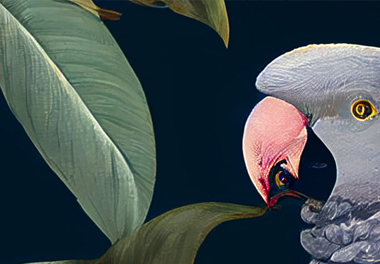 Obraz Tropikalne ptaki - egzotyczne papugi wśród kwitnących drzew 149857 additionalImage 5
