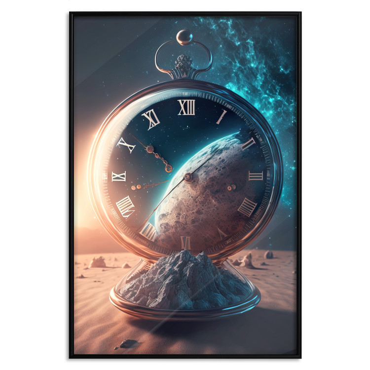 Poster Planetary Clock - Abstraction With a Time and Space Motif 151157 additionalImage 25