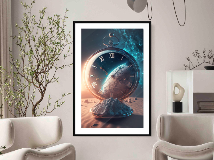 Poster Planetary Clock - Abstraction With a Time and Space Motif 151157 additionalImage 17