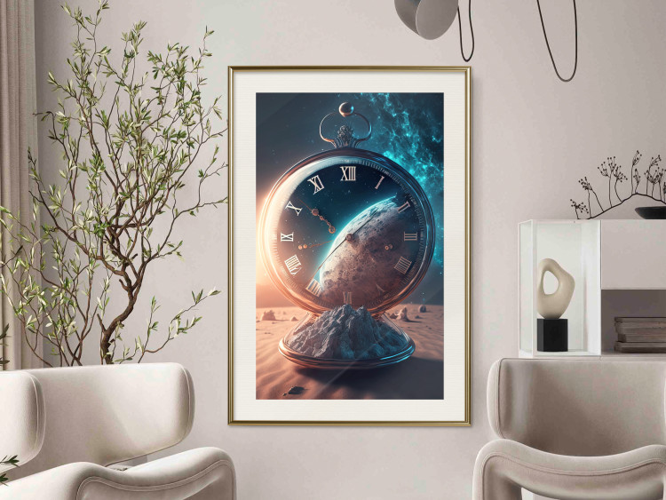 Poster Planetary Clock - Abstraction With a Time and Space Motif 151157 additionalImage 19