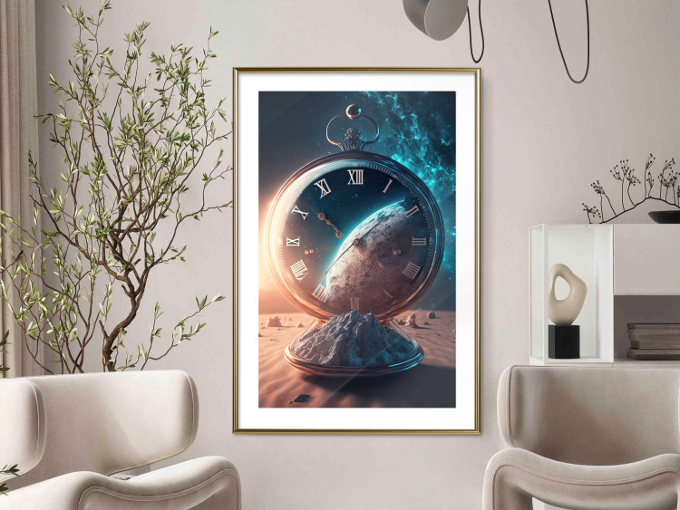Poster Planetary Clock - Abstraction With a Time and Space Motif 151157 additionalImage 21