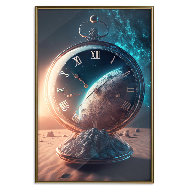 Poster Planetary Clock - Abstraction With a Time and Space Motif 151157 additionalImage 11