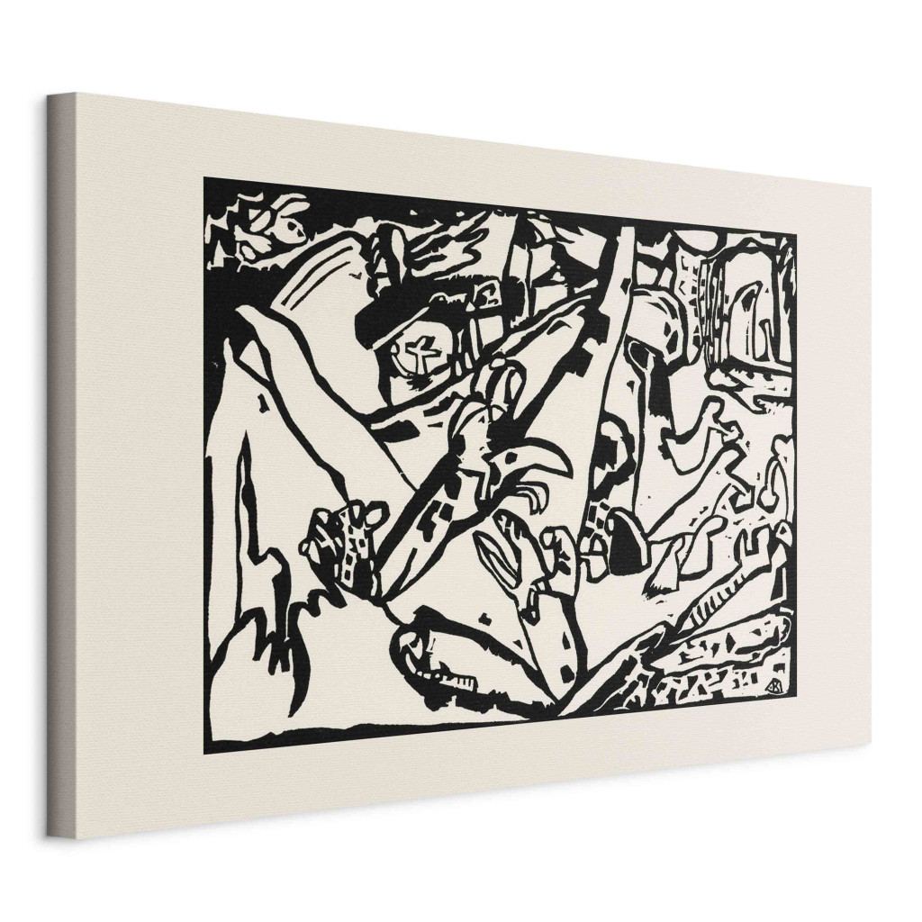 Schilderij Composition II - A Monochromatic Composition By Kandinsky [Large Format]