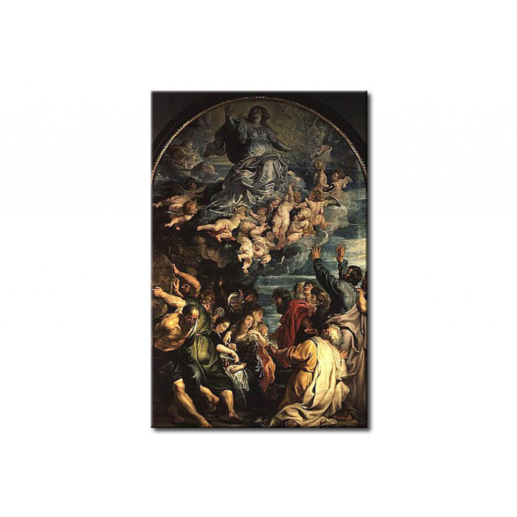 Reprodução De Arte The Assumption Of The Virgin Altarpiece