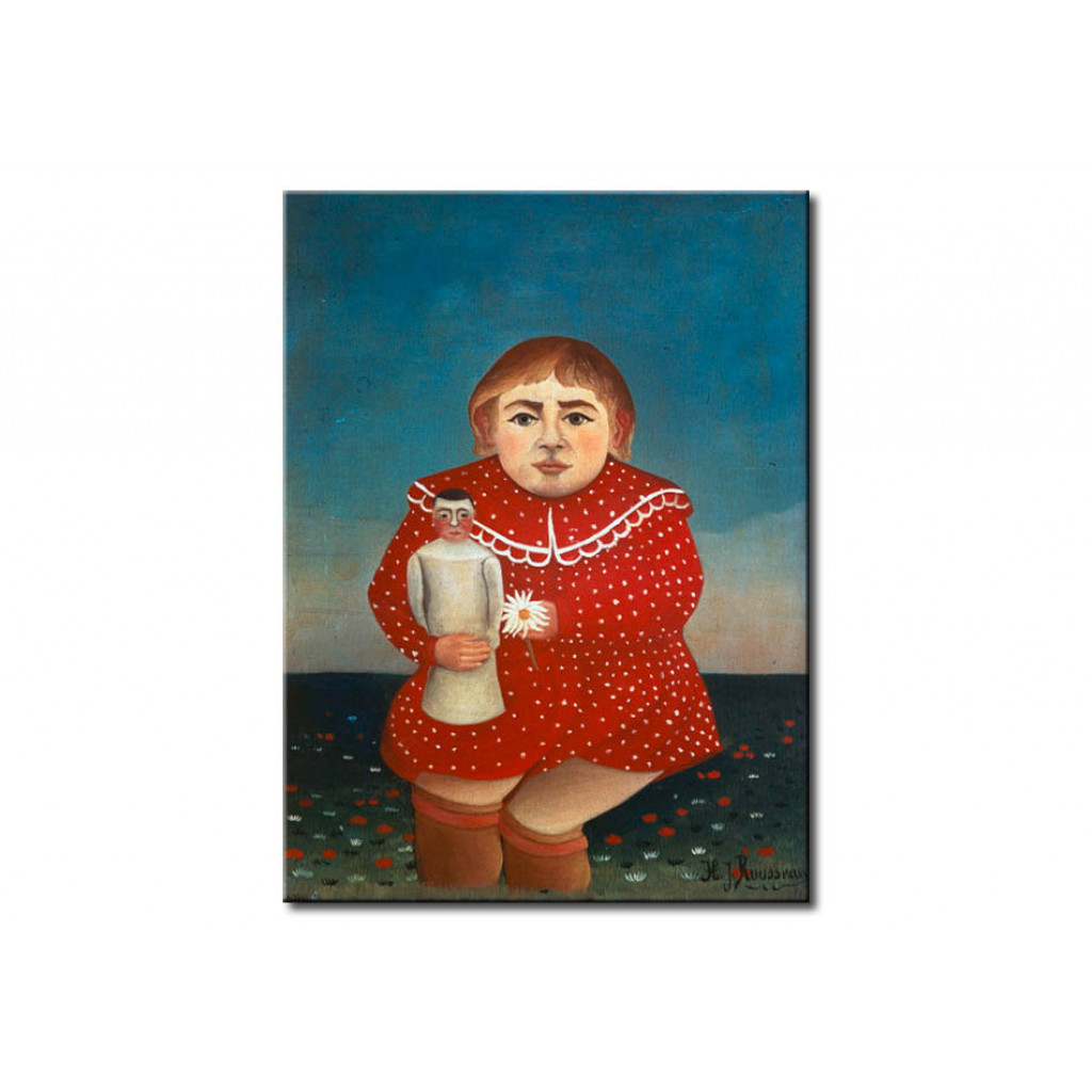 Reprodução De Arte H.Rousseau, Mädchen Mit Puppe