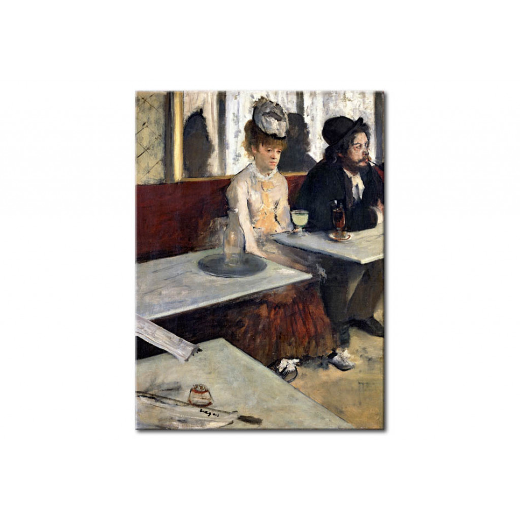 Schilderij  Edgar Degas: In A Cafe, Or The Absinthe