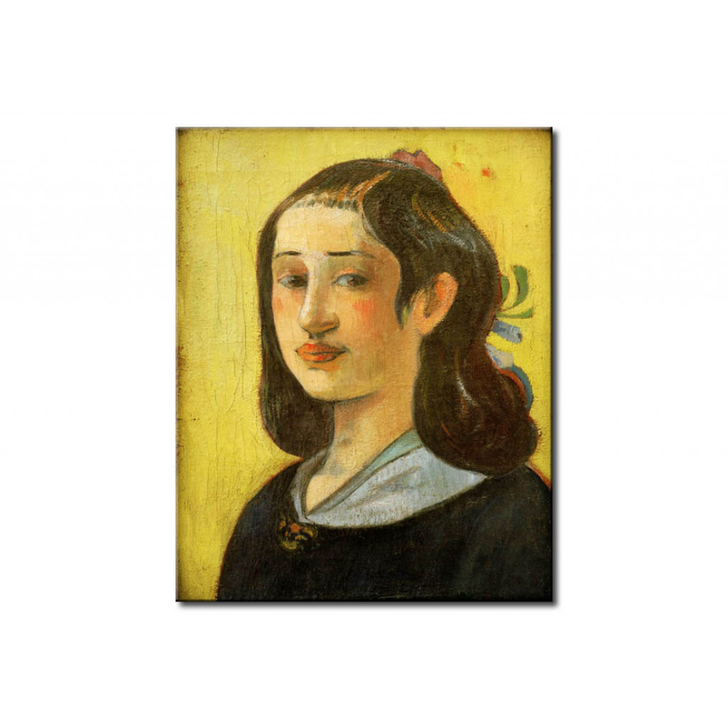 Schilderij  Paul Gauguin: Portrait Of Aline Gauguin