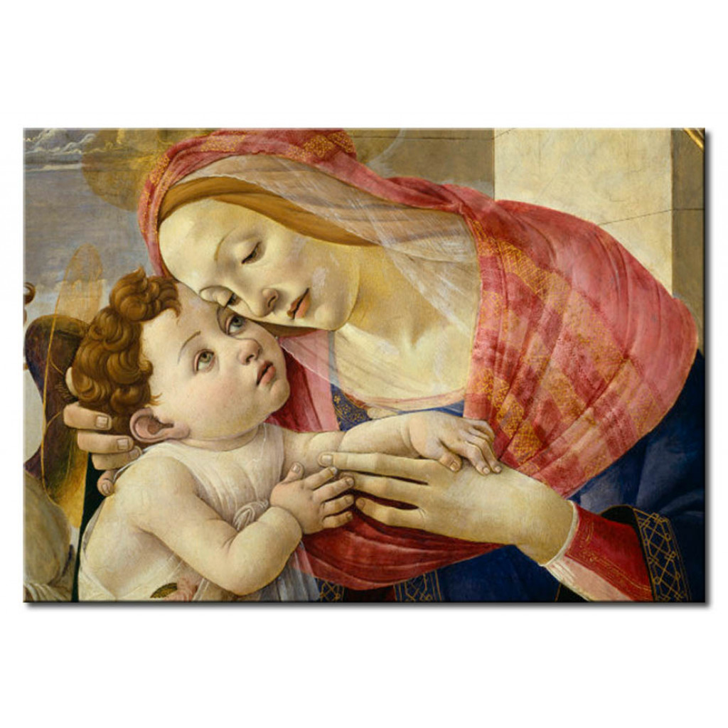 Schilderij  Sandro Botticelli: Mary With The Child And Angels