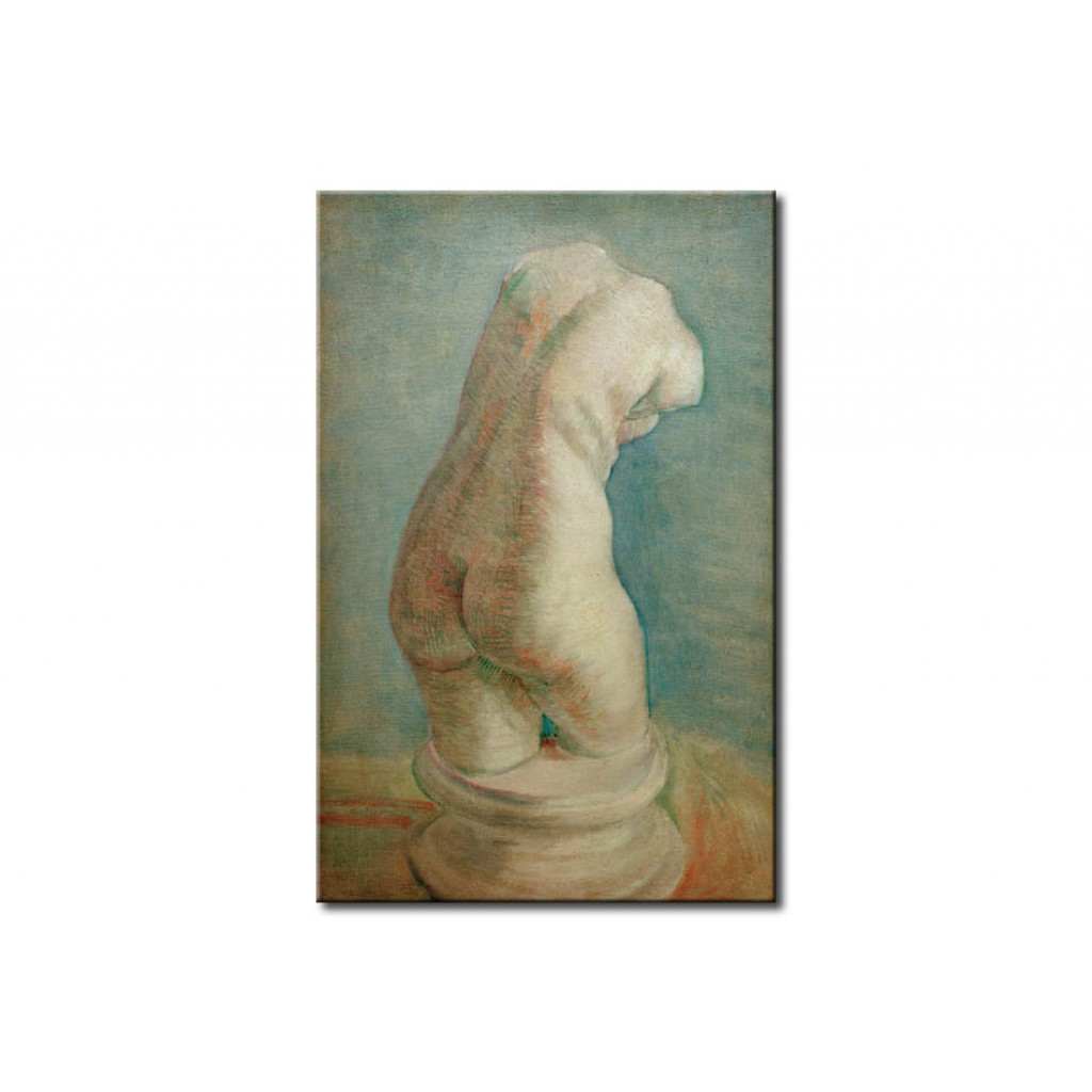 Schilderij  Vincent Van Gogh: Plaster Torso (female), Backside View