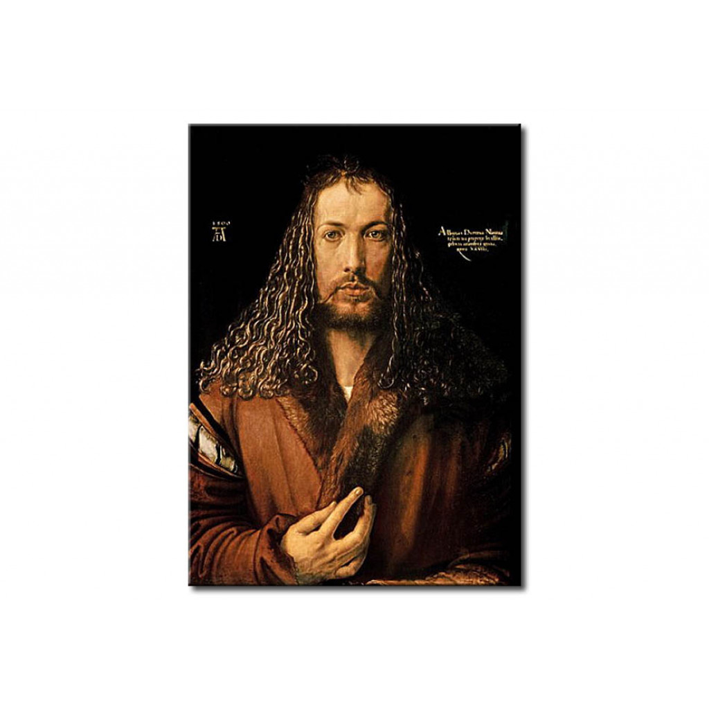 Schilderij  Albrecht Dürer: Self Portrait At The Age Of Twenty-Eight