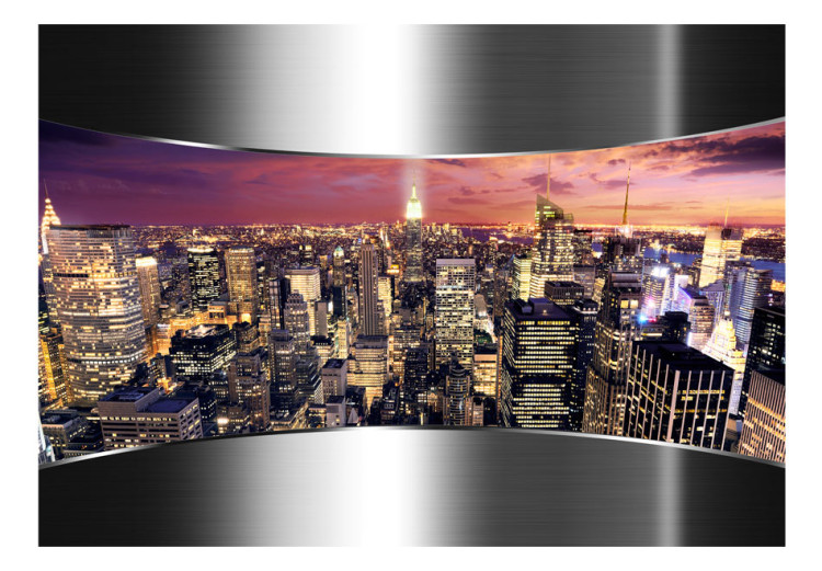 Wall Mural New York City Architecture - Panorama of Skyscrapers at Sunset 60157 additionalImage 1