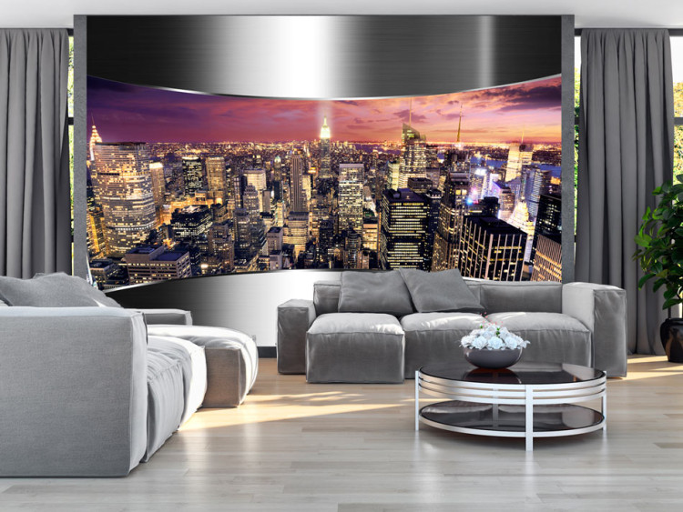 Wall Mural New York City Architecture - Panorama of Skyscrapers at Sunset 60157