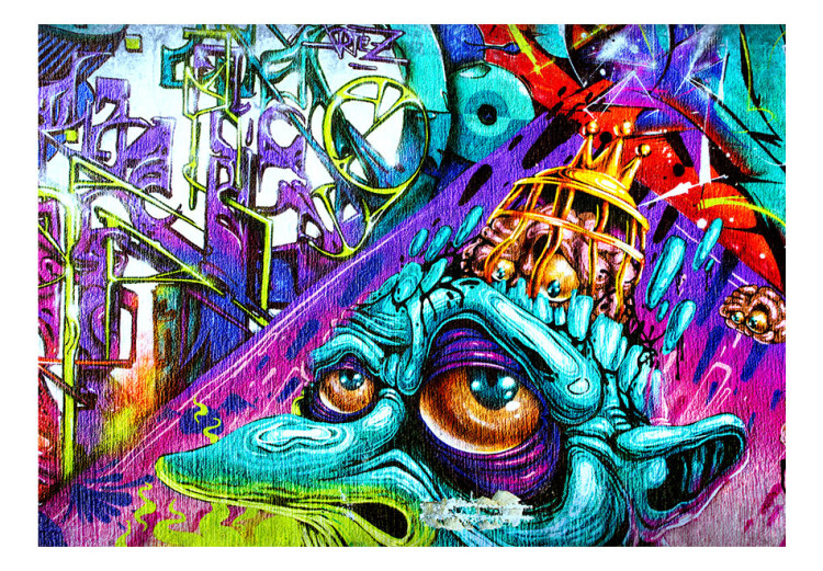 Mural Street Art Roxo - graffiti colorido com motivos abstratos 92257 additionalImage 1