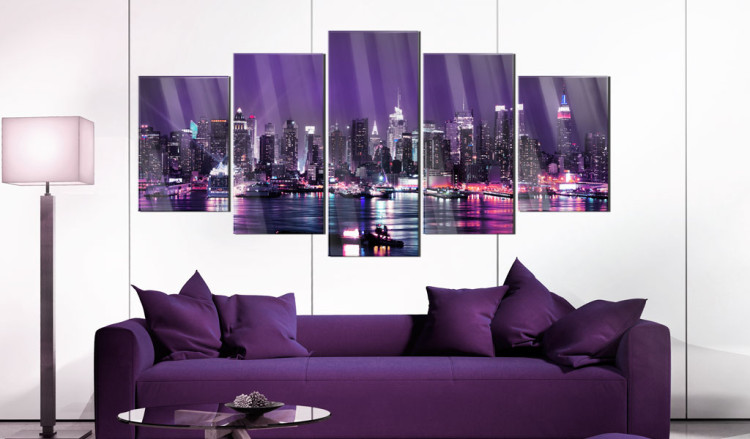 Quadro su vetro acrilico Purple Sky [Glass] 92557 additionalImage 3