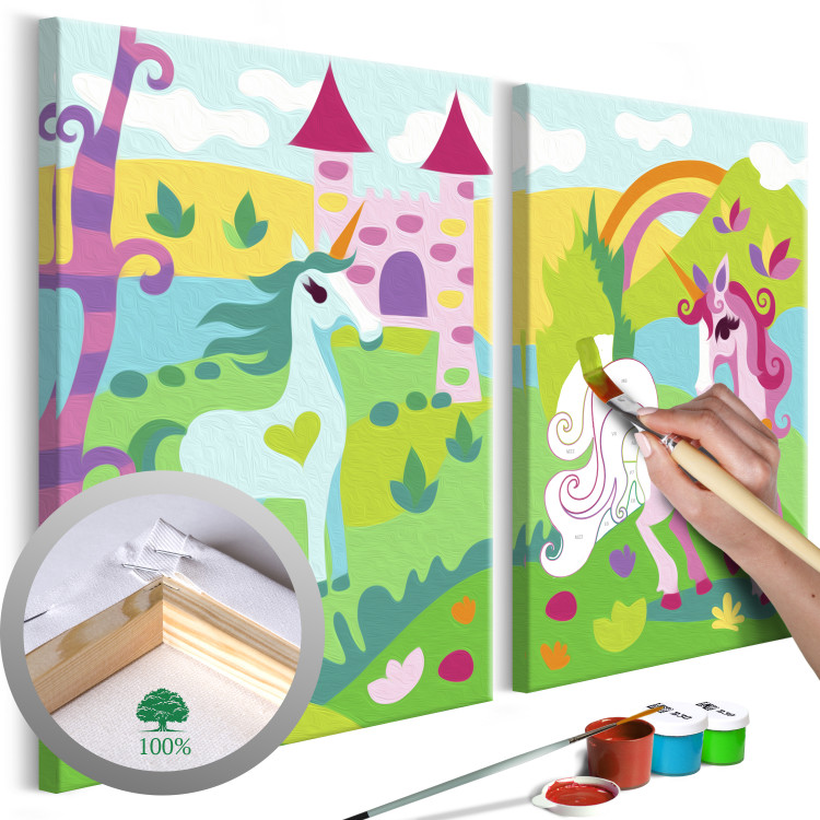 Kit de pintura por números para niños Unicornios fabulosos 107267