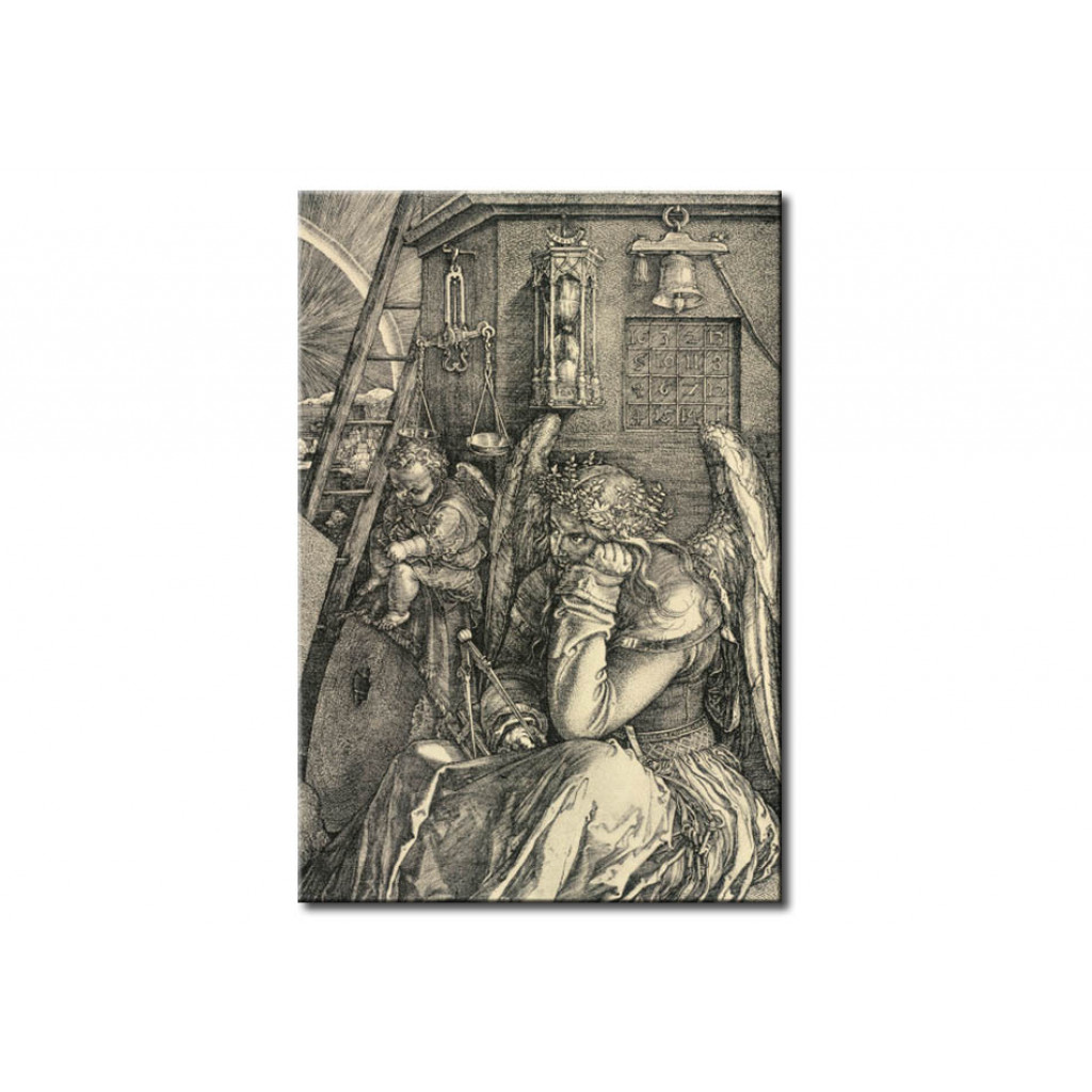 Schilderij  Albrecht Dürer: Melancholy