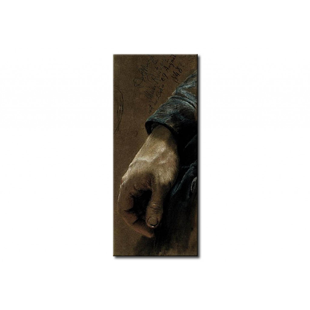 Schilderij  Adolph Von Menzel: My Right Hand Drawn With My Left Hand