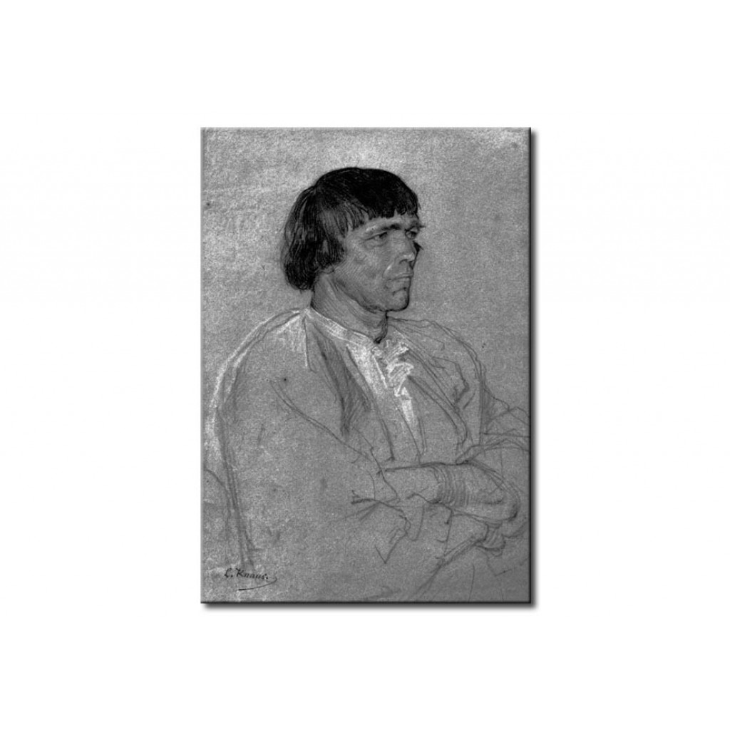 Schilderij  Ludwig Knaus: Schwarzwaldbauer Aus Reichenbach