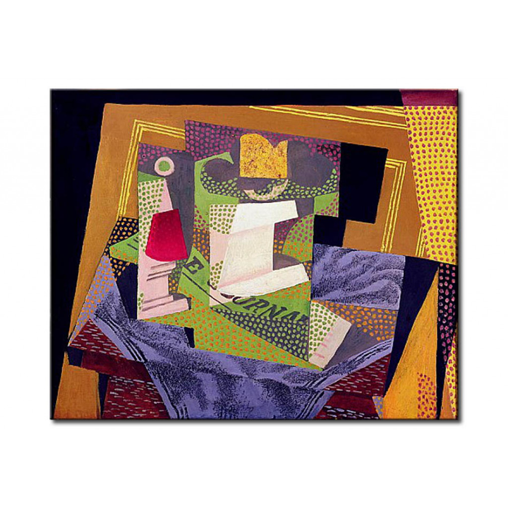 Schilderij  Juan Gris: Composition On A Table