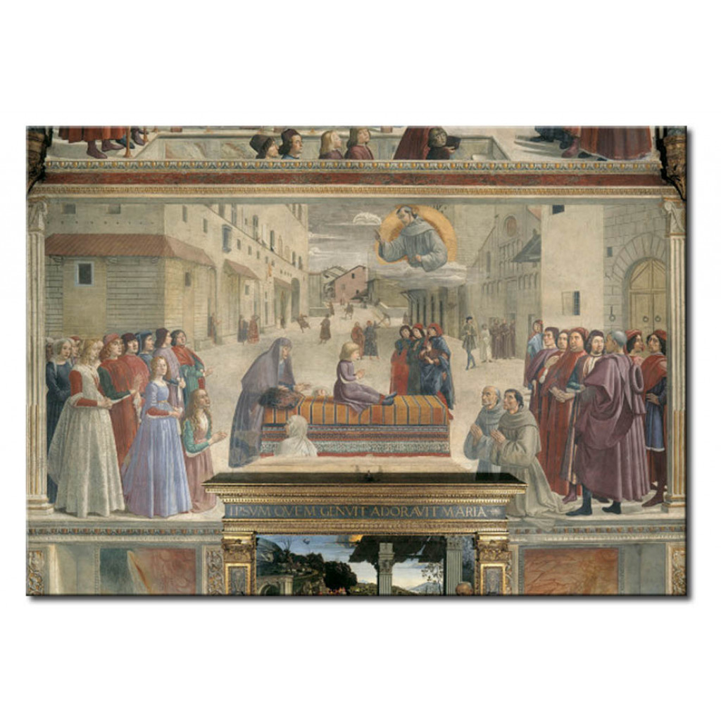 Reprodução Do Quadro Famoso Saint Francis Of Assisi Raises A Child From The House Of Spini Fr.the Dead