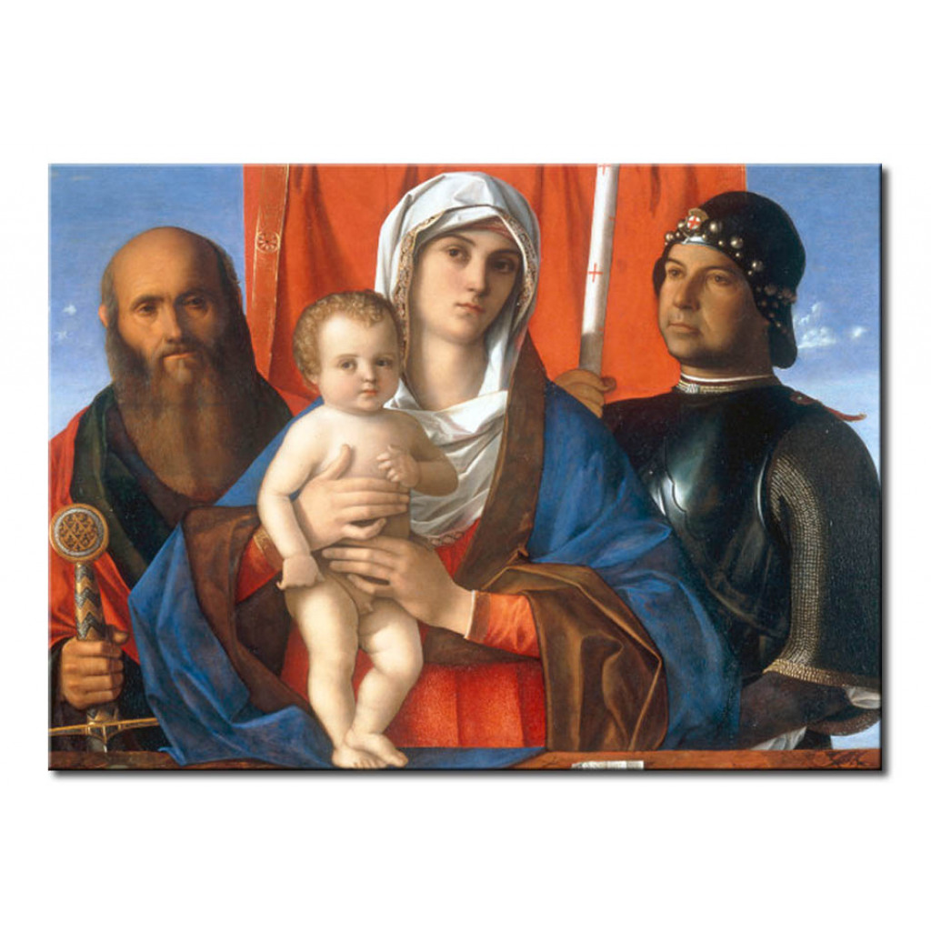 Reprodukcja Obrazu Mary With The Child Between Saints Paul And George