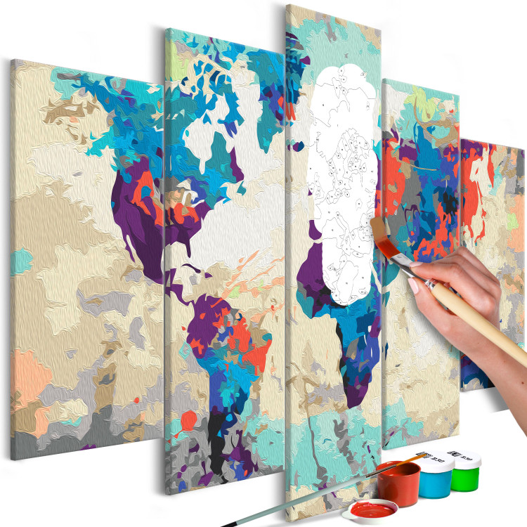Paint by number Colourful World Map 113867 additionalImage 3