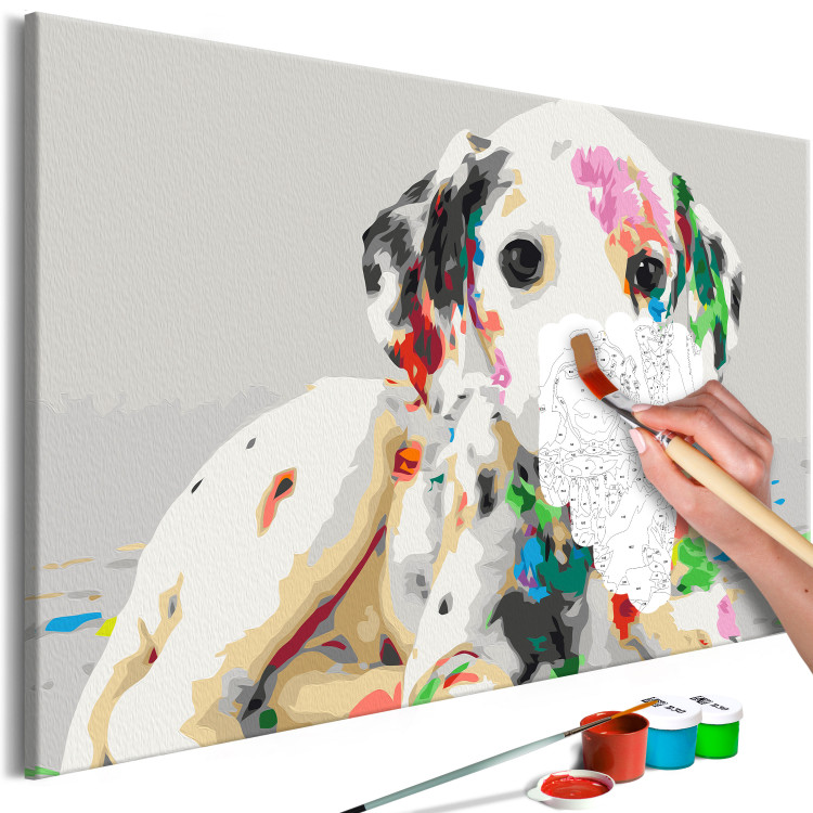 Paint by number Colourful Puppy 127567 additionalImage 3
