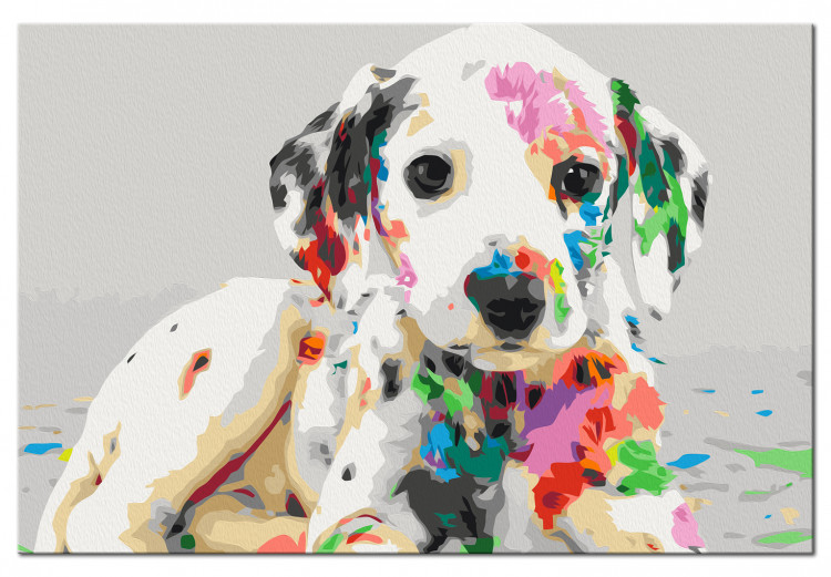 Cuadro para pintar con números Colourful Puppy 127567 additionalImage 6