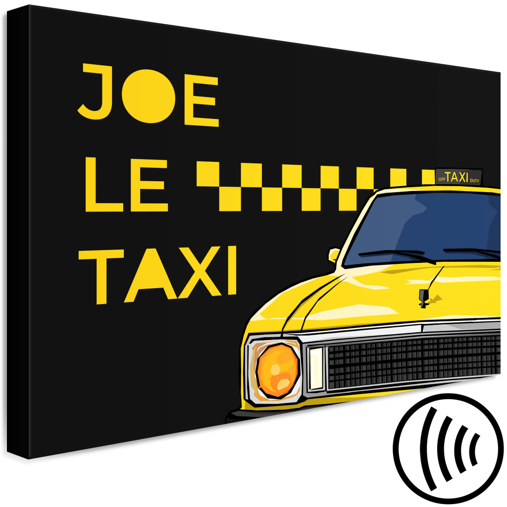 Schilderij  Met Inscripties: Joe Le Taxi (1 Part) Wide