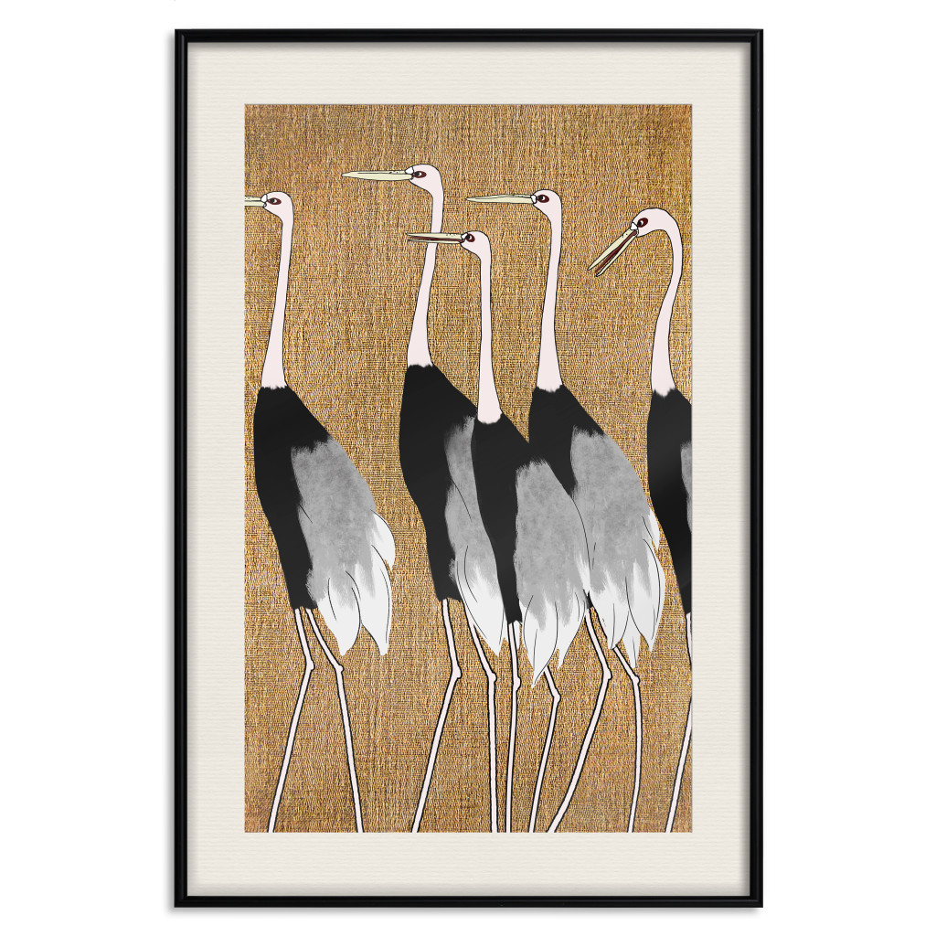 Muur Posters Asian Cranes [Poster]