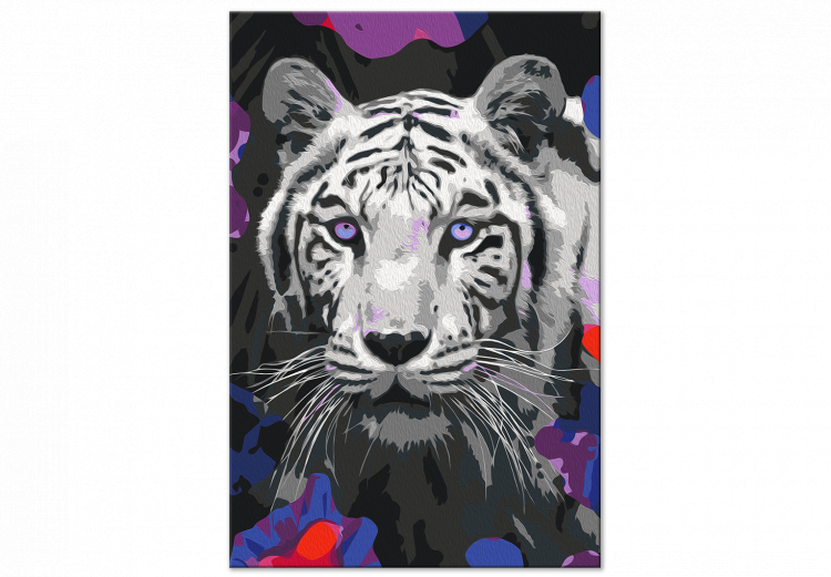 Obraz do malowania po numerach Biały tygrys bengalski 142767 additionalImage 5