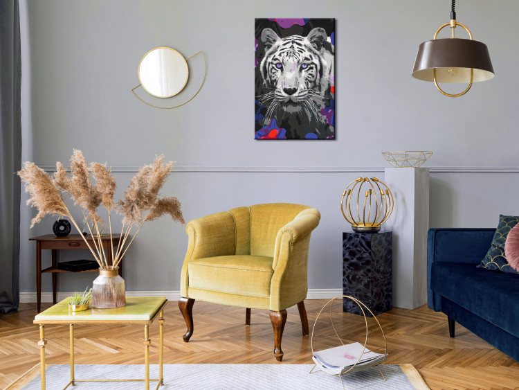 Obraz do malowania po numerach Biały tygrys bengalski 142767 additionalImage 2
